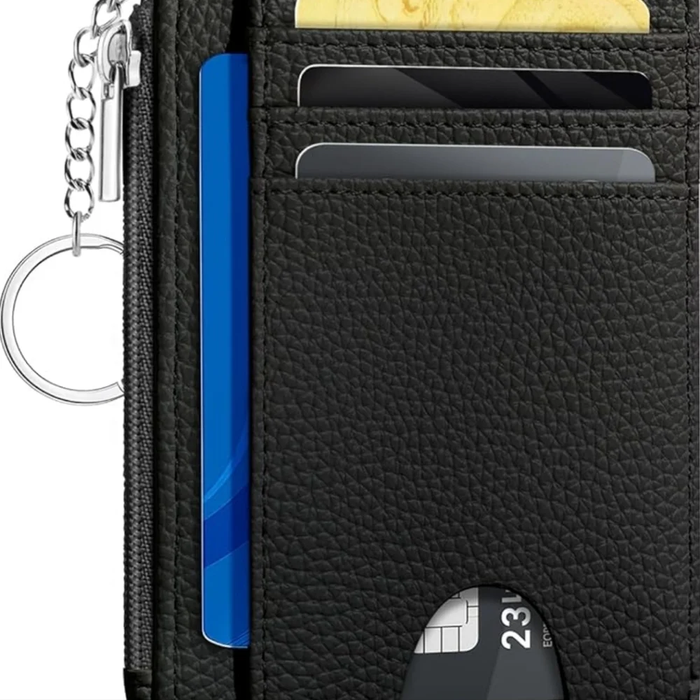 Black Card Organizer with ID Window